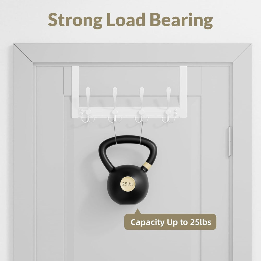 Heavy Duty Over The Door Hooks Rustproof - 25lb Over The Door Towel Rack for ...