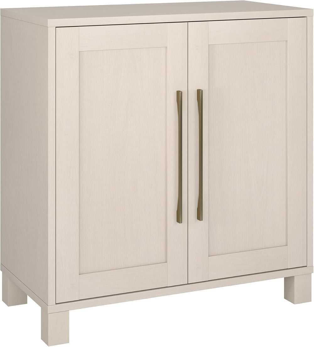 Henn&Hart 28" Accent Cabinet, Sideboard Buffet, Beech White