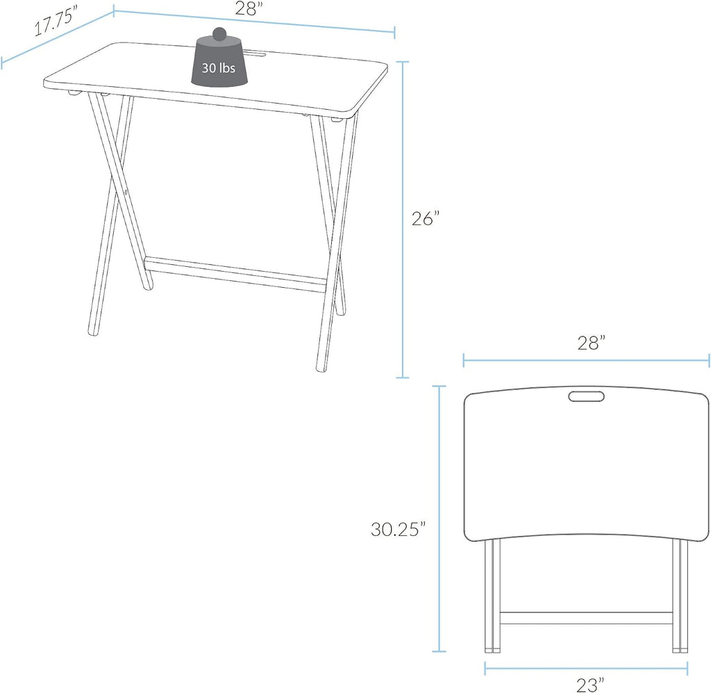 Presto Products Company American Trails Arizona Folding Table with Solid Red Oak,Warm Brown