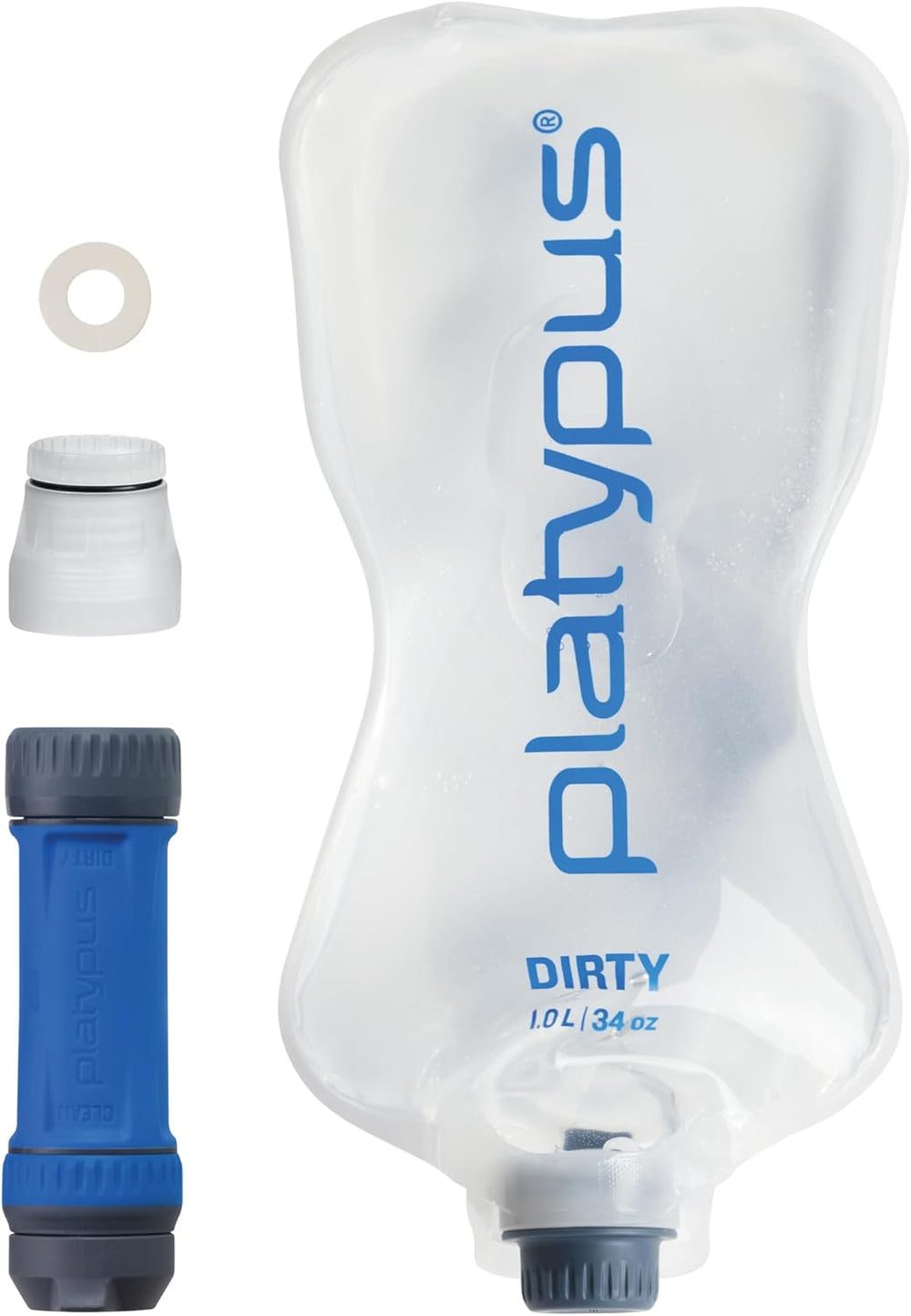 Platypus Quickdraw Ultralight 1 Liter Backpacking Water Filter System