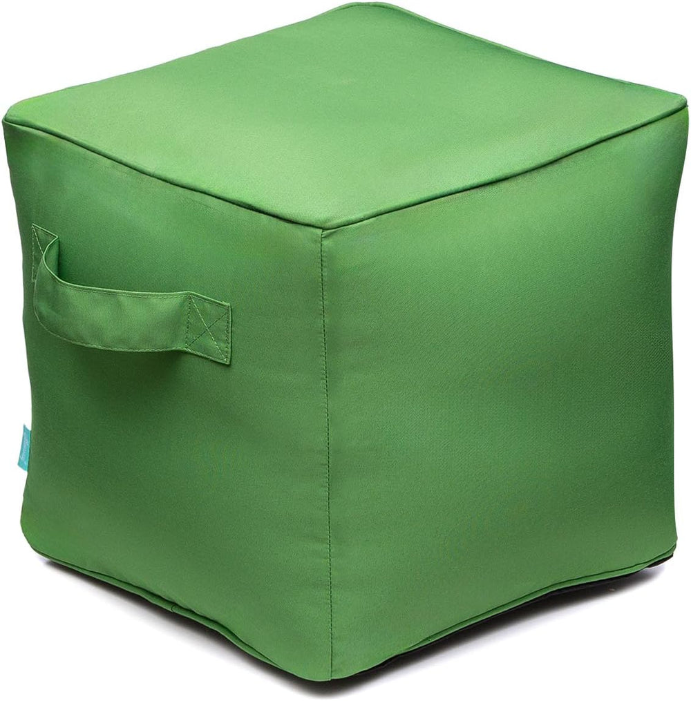 QILLOWAY Inflatable Outdoor Ottoman for Patio, Water Resistant Pouf Cube 16&q...