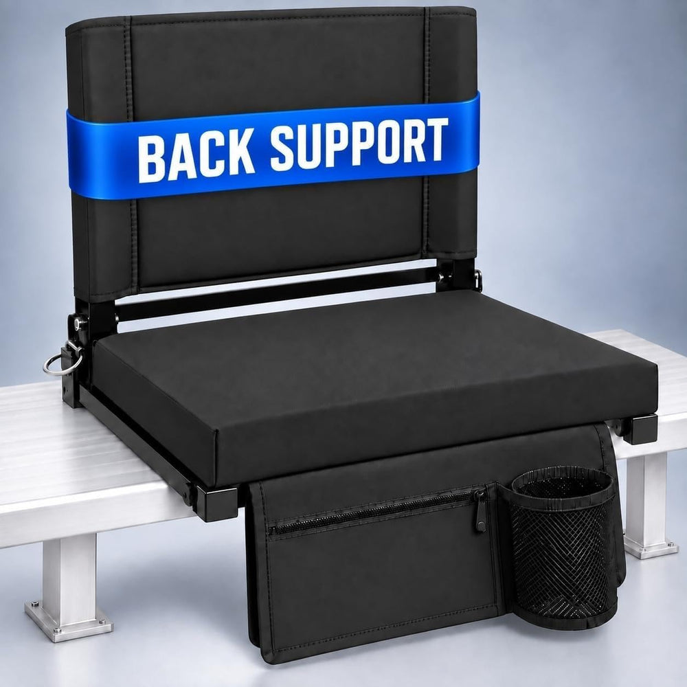 Stadium Seats with Back Support, Bleacher Seat with Back and Cushion