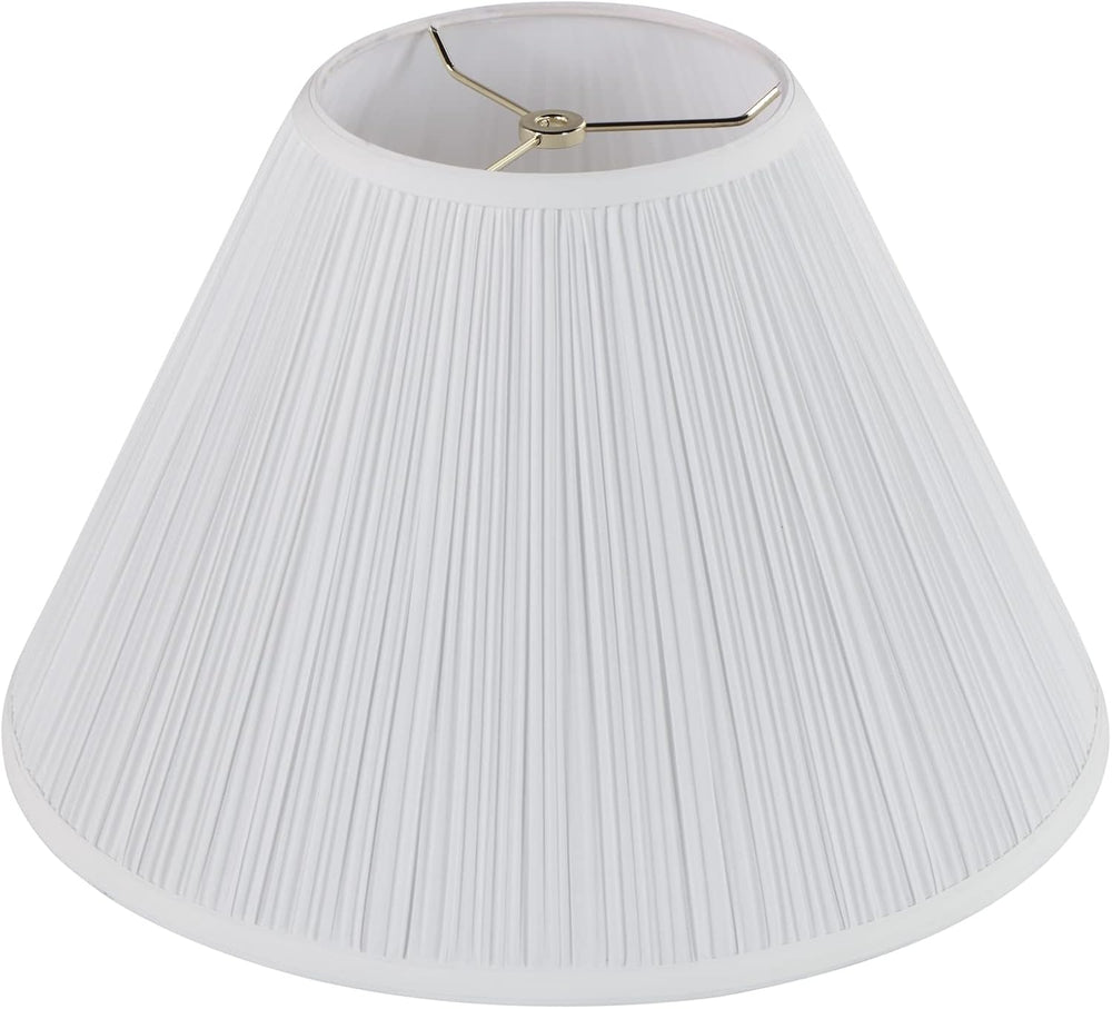 Aspen Creative 33138, Mushroom Pleated Traditional Spider Lamp Shade, Pleated...