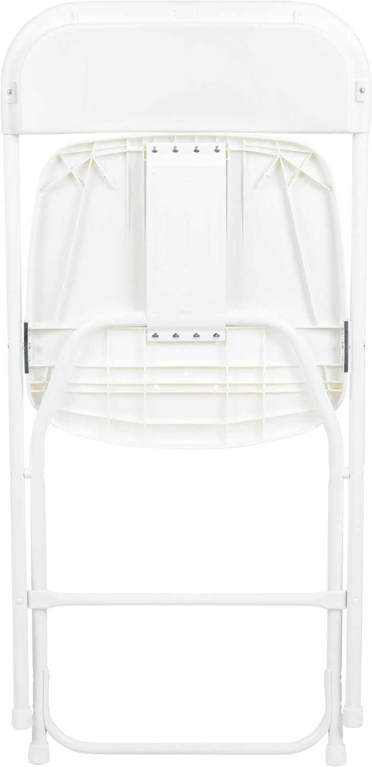 Flash Furniture Hercules Series Plastic Folding Chair - White - 4 Pack 650LB ...