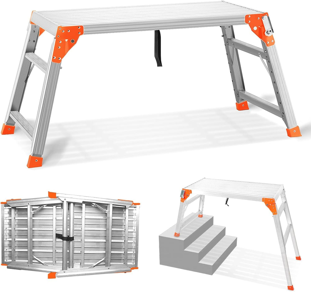 SHANTRA Multifunctional & Adjustable Work Platform with 330 lbs Capacity,...