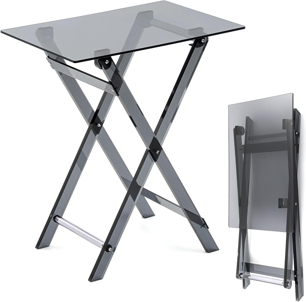 Namalu Acrylic Foldable TV Dinner Table Small Folding Tray Space Saving for E...