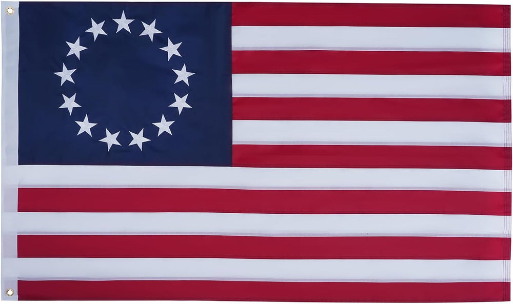 JRED Betsy Ross Flags for Outside, 5x8 Ft 13 Stars American Flag Heavy Duty, ...