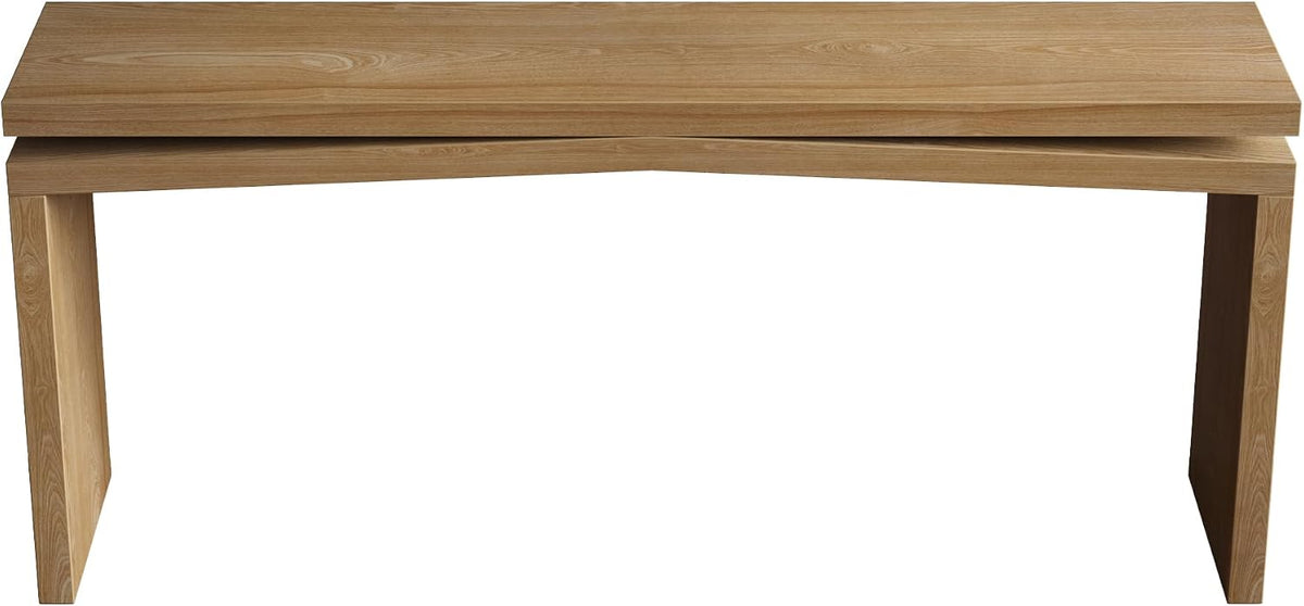 SOFTSEA Arches Console Table with Spacious Tabletop, Antique Brown