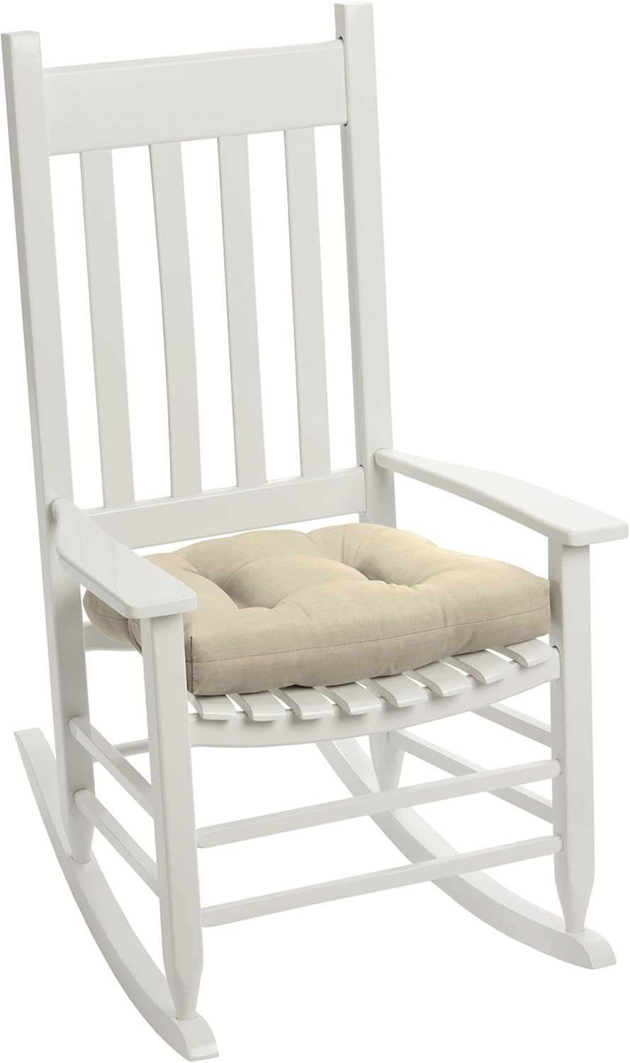 Arden Outdoor Tufted Wicker Chair Cushion, 2-Pack, 20x18, Tan