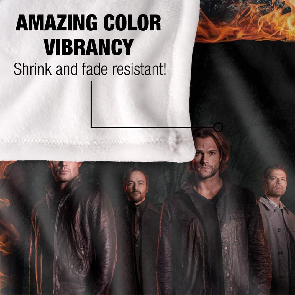 Supernatural Fire Frame Silky Touch Super Soft Throw Blanket 36" x 58"