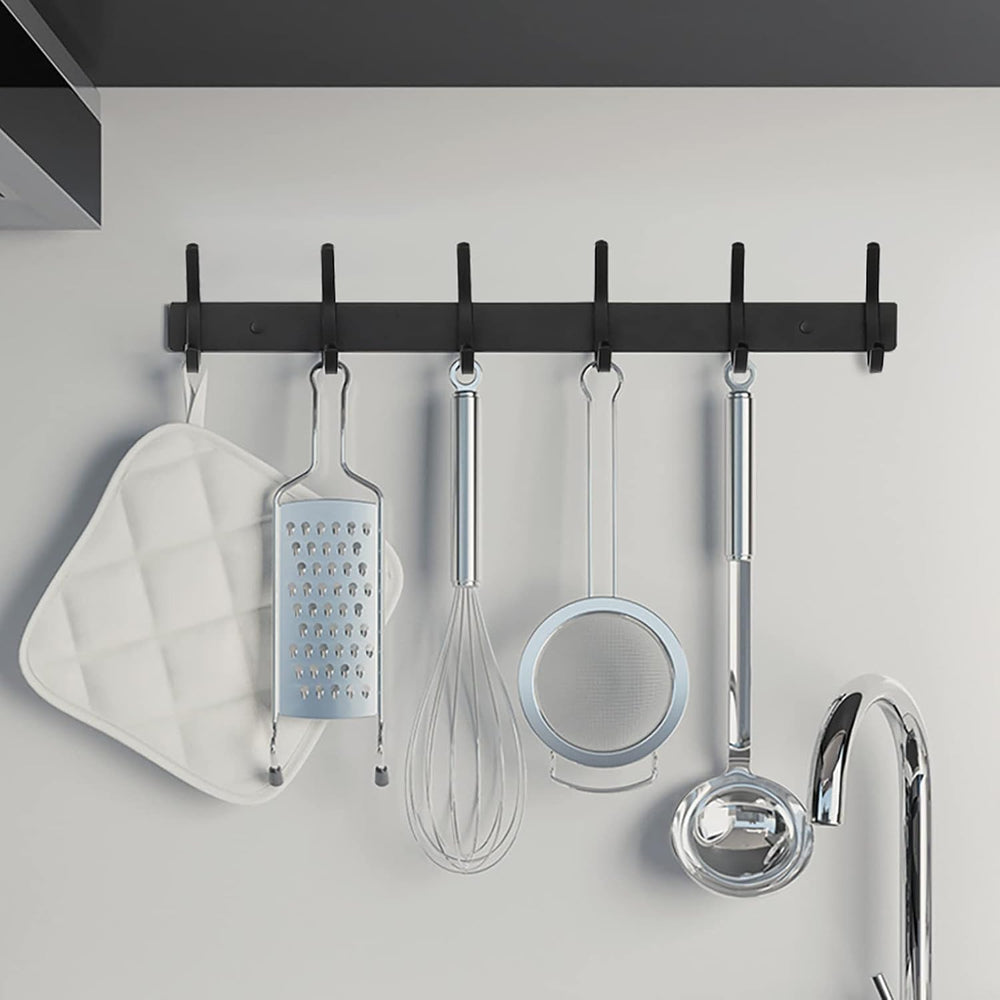 FANYITY 2 Pack Black Coat Rack Wall Mount, 24 Inch Coat Hooks for Wall, Entry...