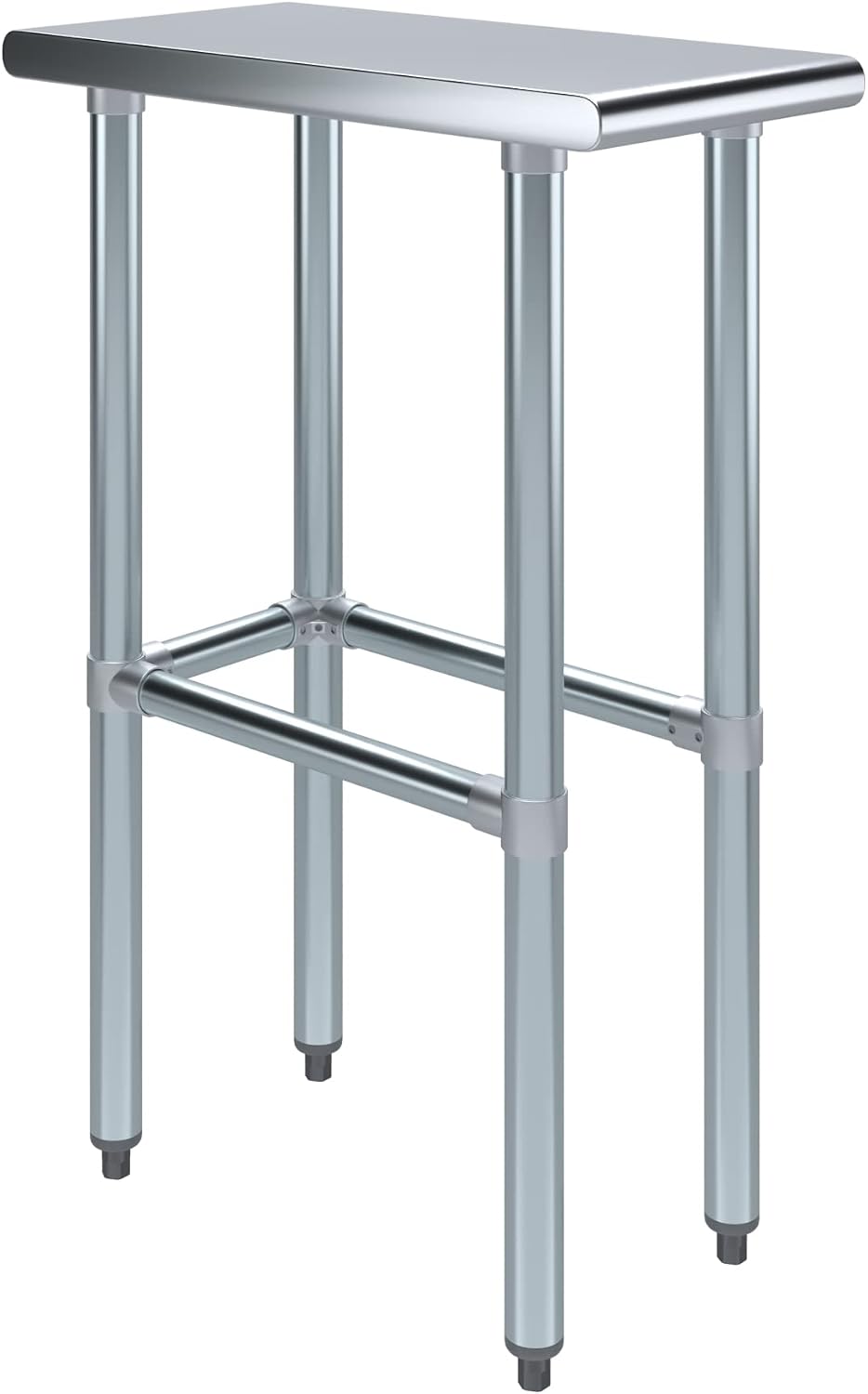 AmGood Stainless Steel Work Table Open Base | Metal Work Bench (Stainless Ste...