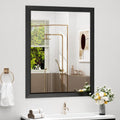 SMIROR 24x36 Matte Black Bathroom Vanity Mirror for Over Sink