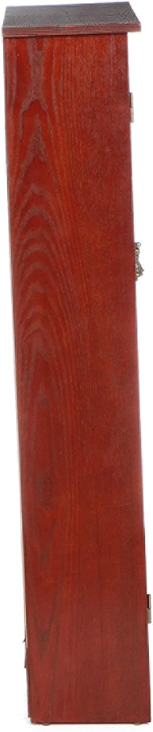 SEI Furniture - Window Pane Media Cabinet - Cherry - Transitional Design, Bro...