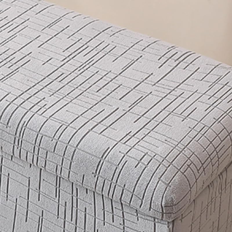 Storage Ottoman Cover Rectangle Ottoman Slipcover Fold Storage Bench Cover