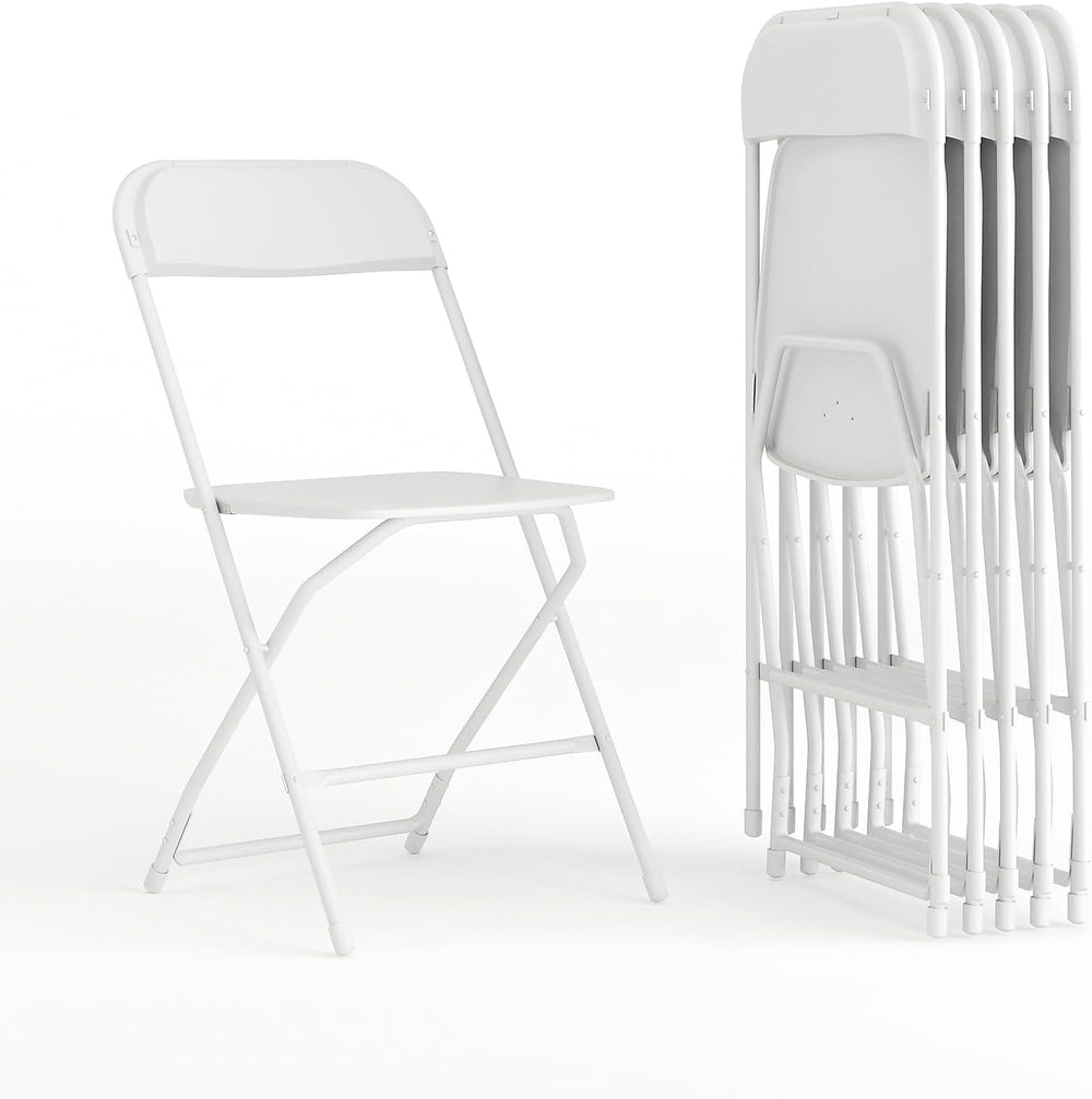 Flash Furniture Hercules Series Plastic Folding Chairs for Parties and Weddin...