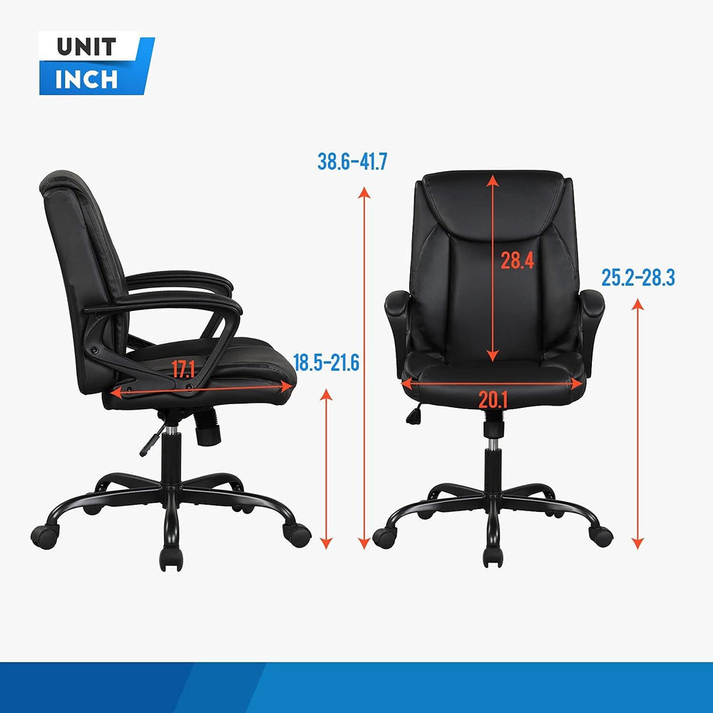 Home Office Chair Ergonomic Office Chair Desk Chair PU Leather Task Chair Exe...