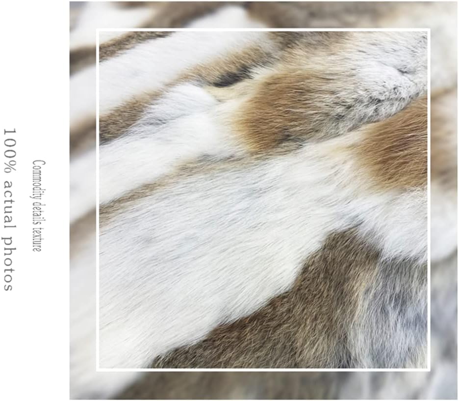 Genuine Natural Fur Throw Pillows Covers 18x18 Brown White