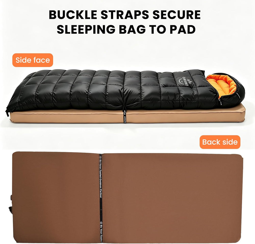 Rectangular Down Sleeping Bag for Adults Camping Backpacking