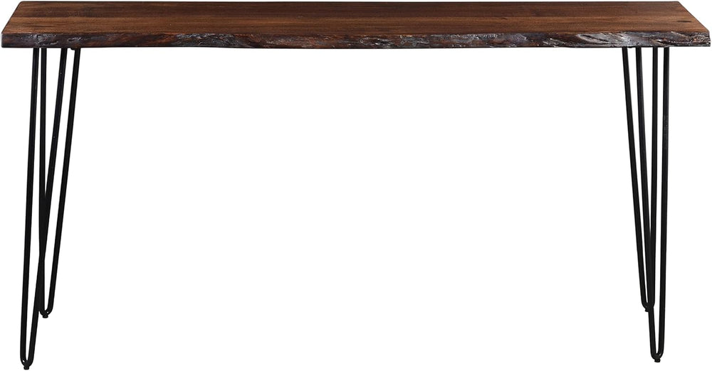 Jofran Nature's Edge 72" Farmhouse Dining Table - Solid Wood Counter...