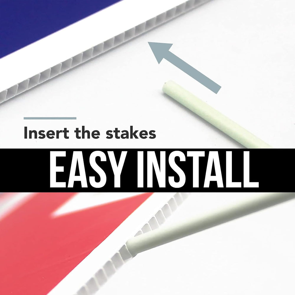 Generic 5pc Custom Yard Signs with Stakes 18x24 inch READY IN ONE DAY Persona...