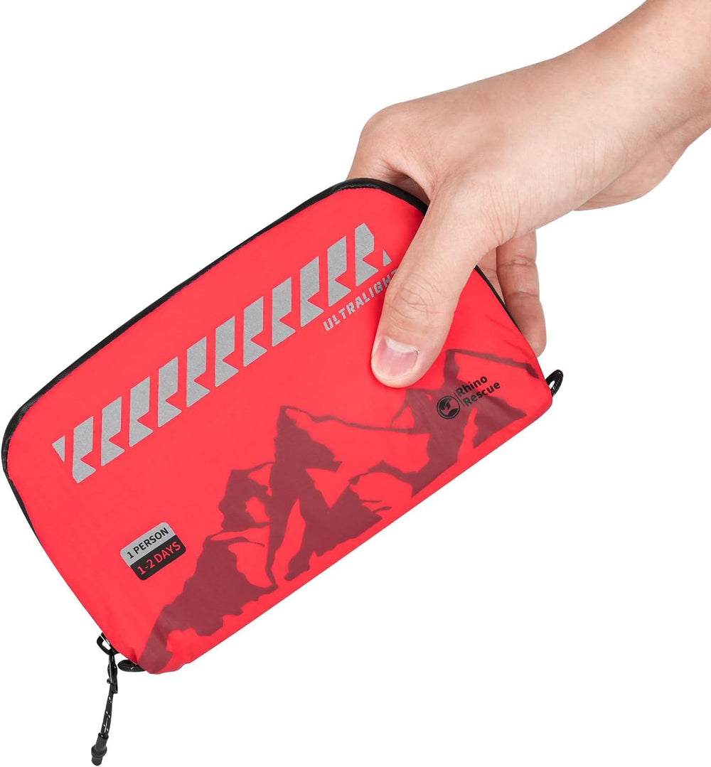 RHINO RESCUE Small Ultralight First Aid Kit, Water-Resistent Medical Kit