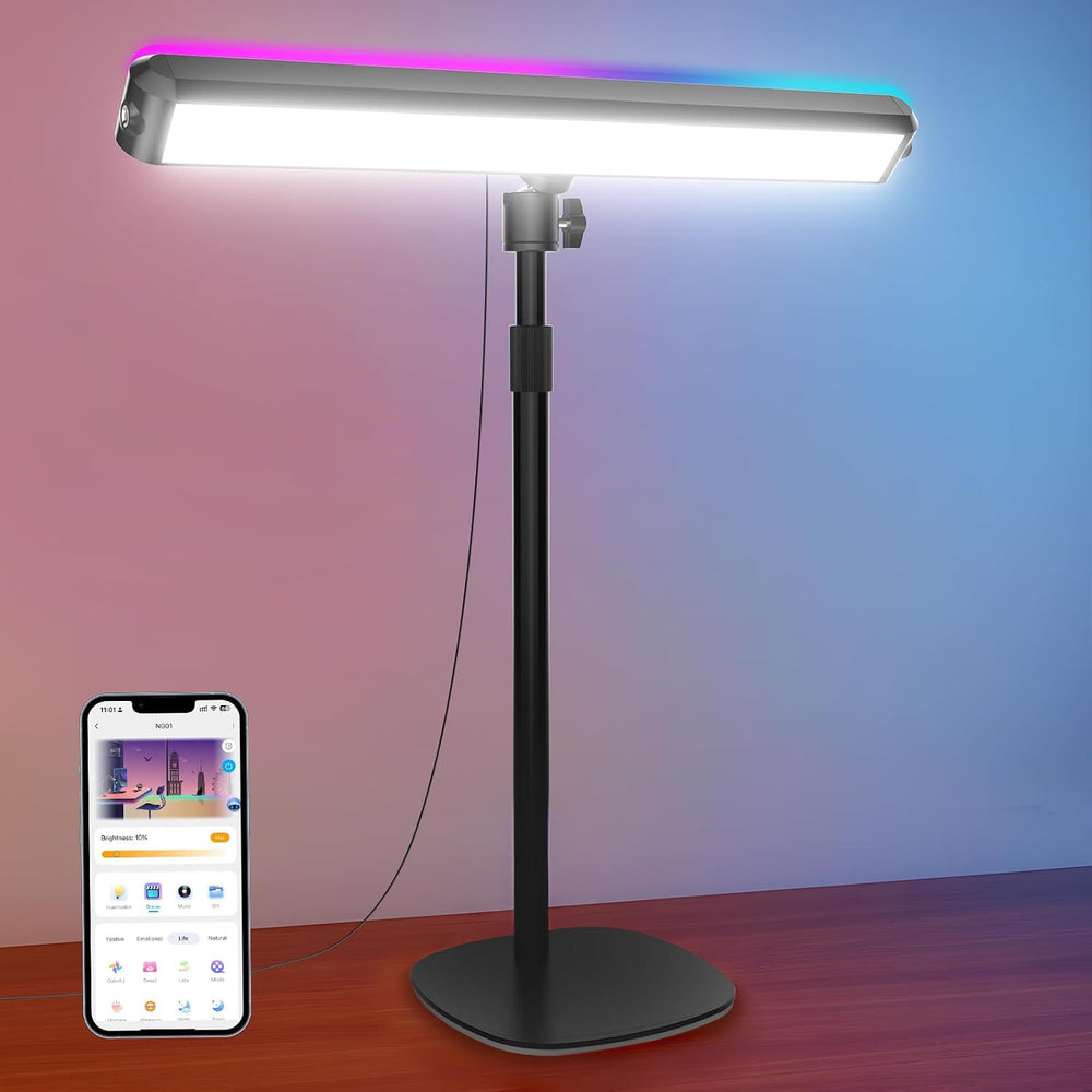 NEEWER NG01 Dual Sided RGB LED Streaming Key Light, Smart Lamp for Desk
