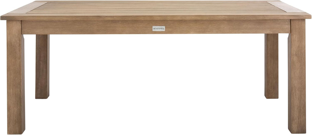 SAFAVIEH Couture Outdoor Santa Cruz Wood Coffee Table, 48.8" CPT1016A