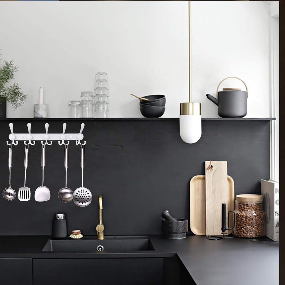 Coat Rack Wall Mount, Heavy Duty with 5 Tri Wall Hooks, Stainless Steel Hooks...