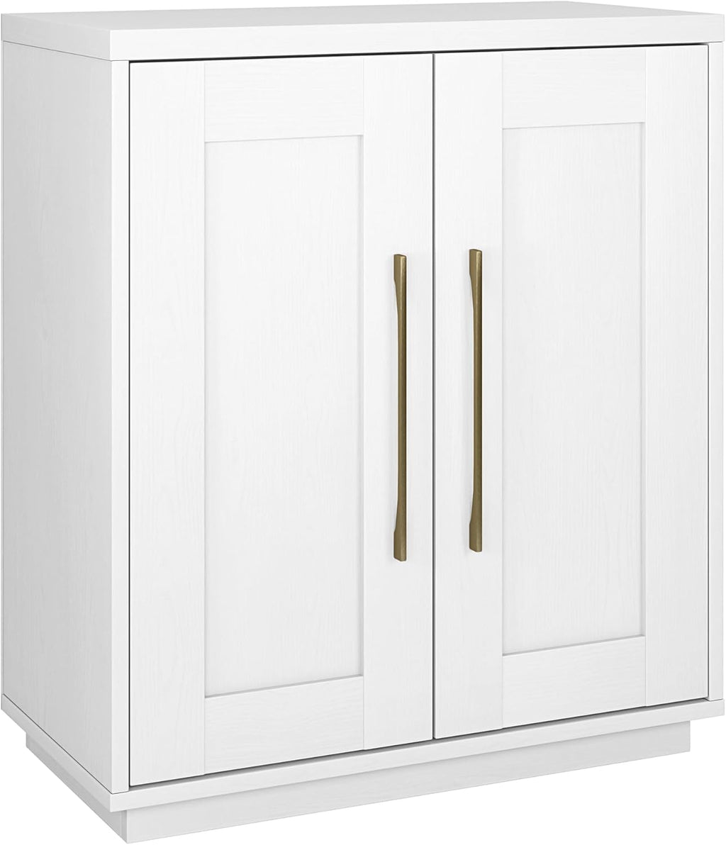 Henn&Hart 28" Accent Cabinet, Sideboard Buffet, Cloud White