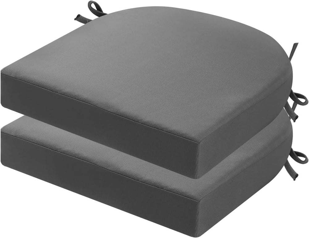 idee-home Outdoor Chair Cushions Set of 2, 19 x 19 Outdoor Seat Cushions