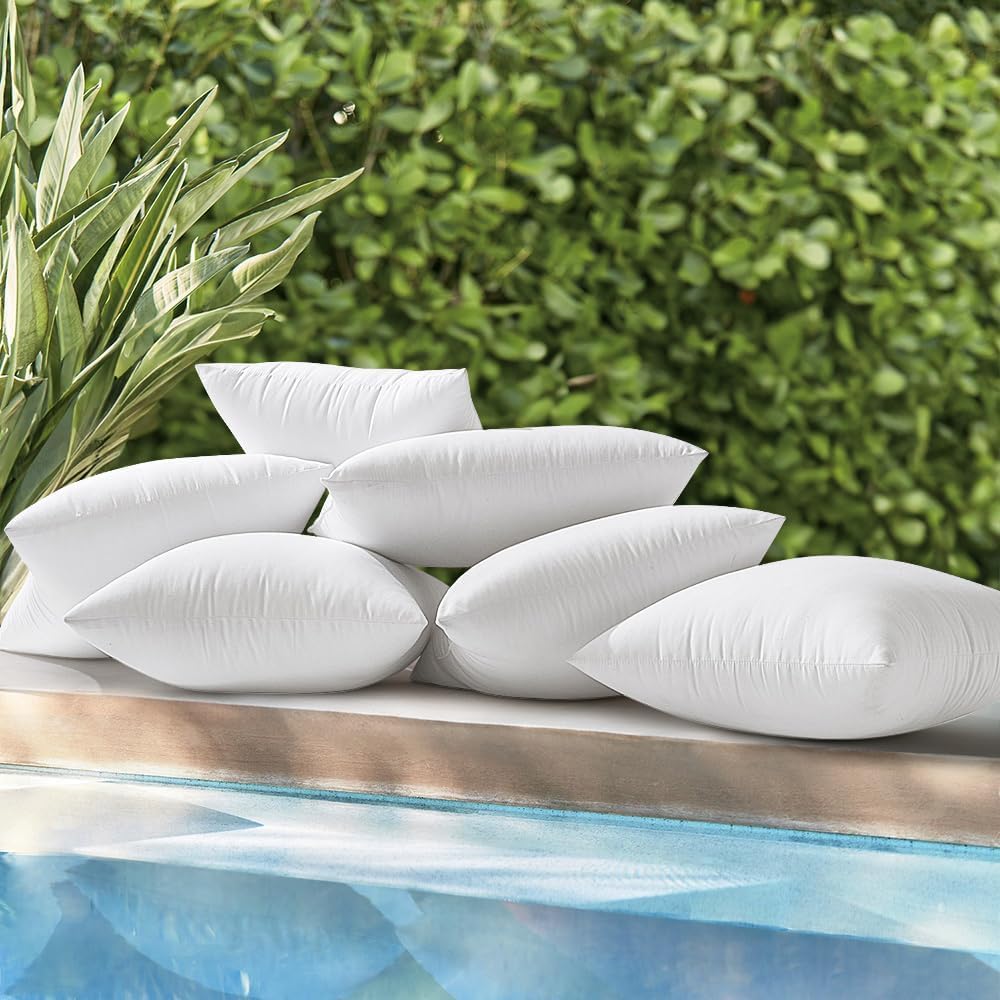 MIULEE 14x22 Inch Outdoor Pillow Inserts Set of 2, Waterproof Throw Pillows