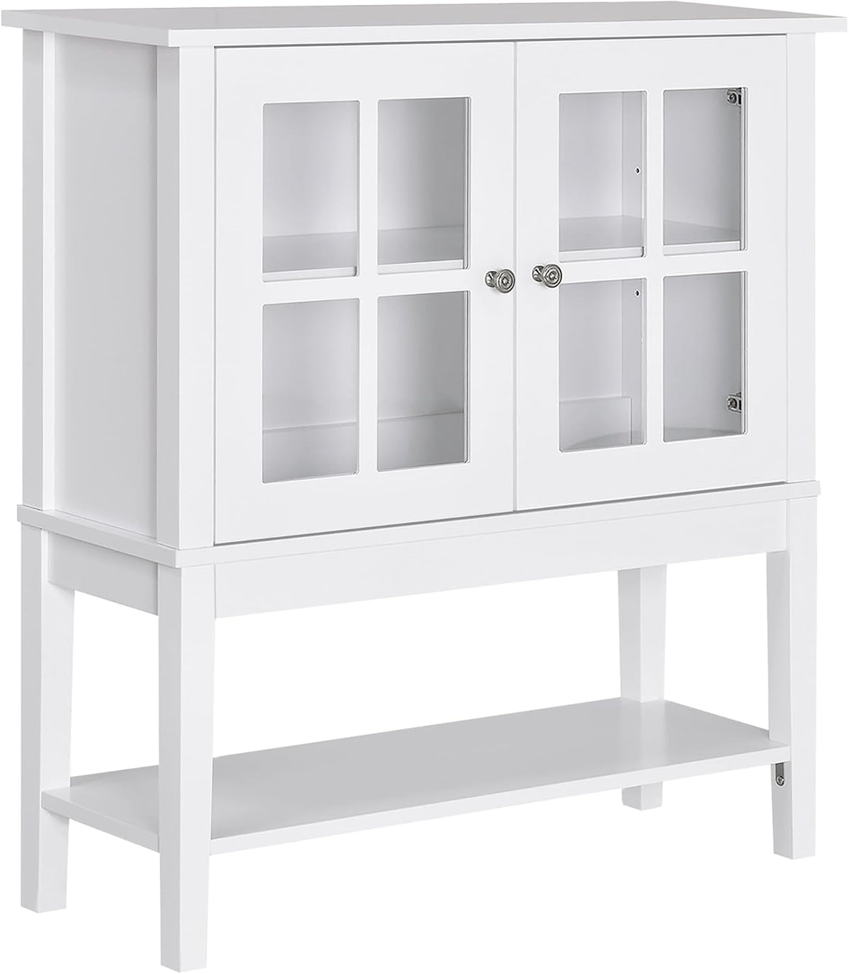 HOMCOM Sideboard Buffet Cabinet with Storage, Coffee Bar Cabinet, White