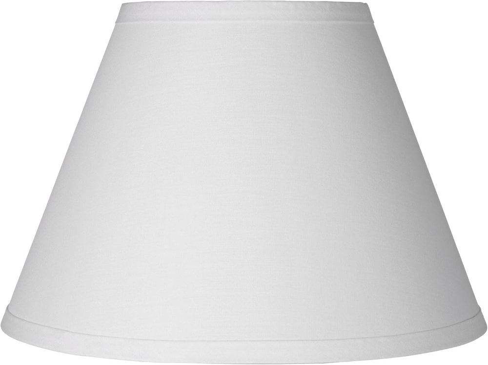 Pre-Assembled Jerri Medium White Table Lamp Clip Shade 6x12x8.5 (Clip-On)