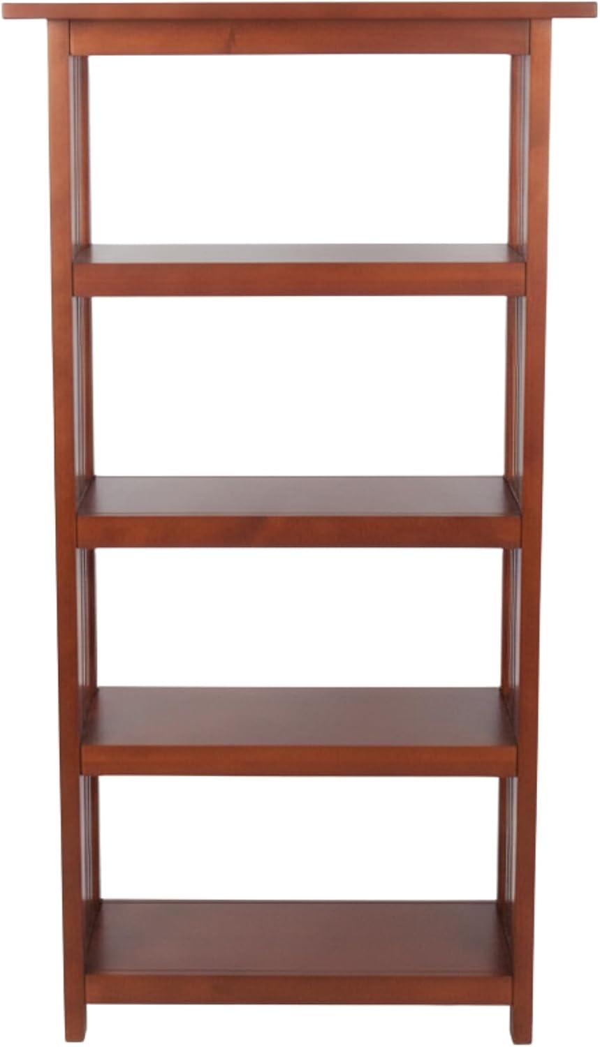 Alaterre Mission Bookcase with Adjustable Shelf, Cherry, 24”W x 48”H