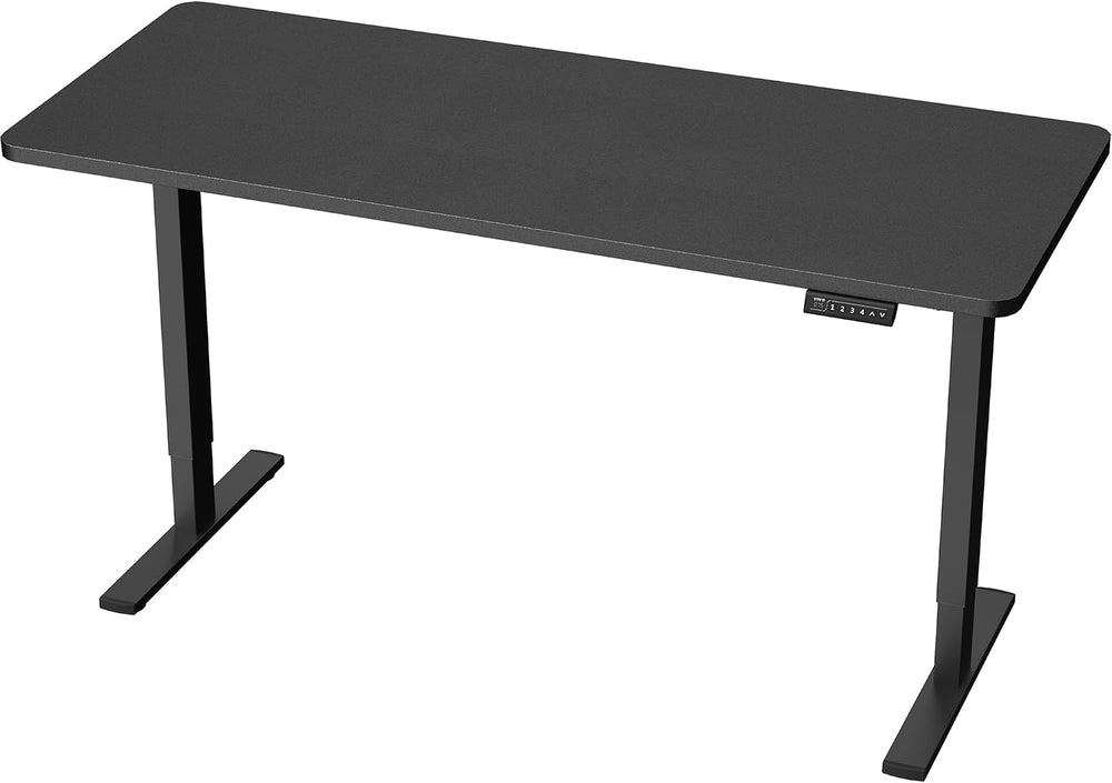 VIVO Electric Standing Desk, Solid 1-Piece 60" x 24" Black Top
