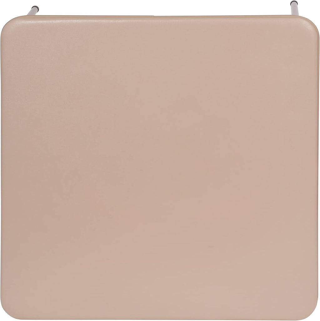 EMMA + OLIVER Tan Square Folding Card Table and Chairs Set for 4 Players