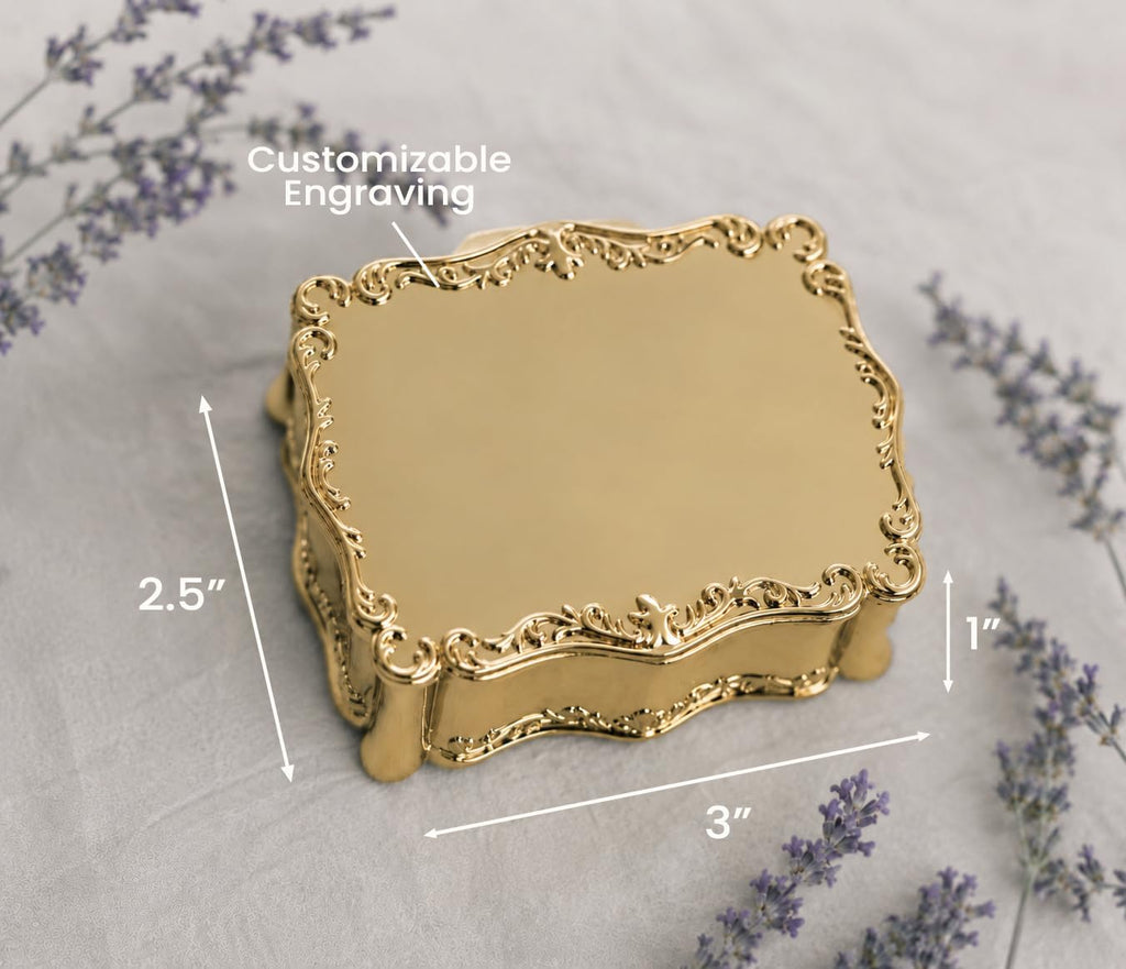 Cherished Moments Personalized Baptism Rectangle Jewelry Box