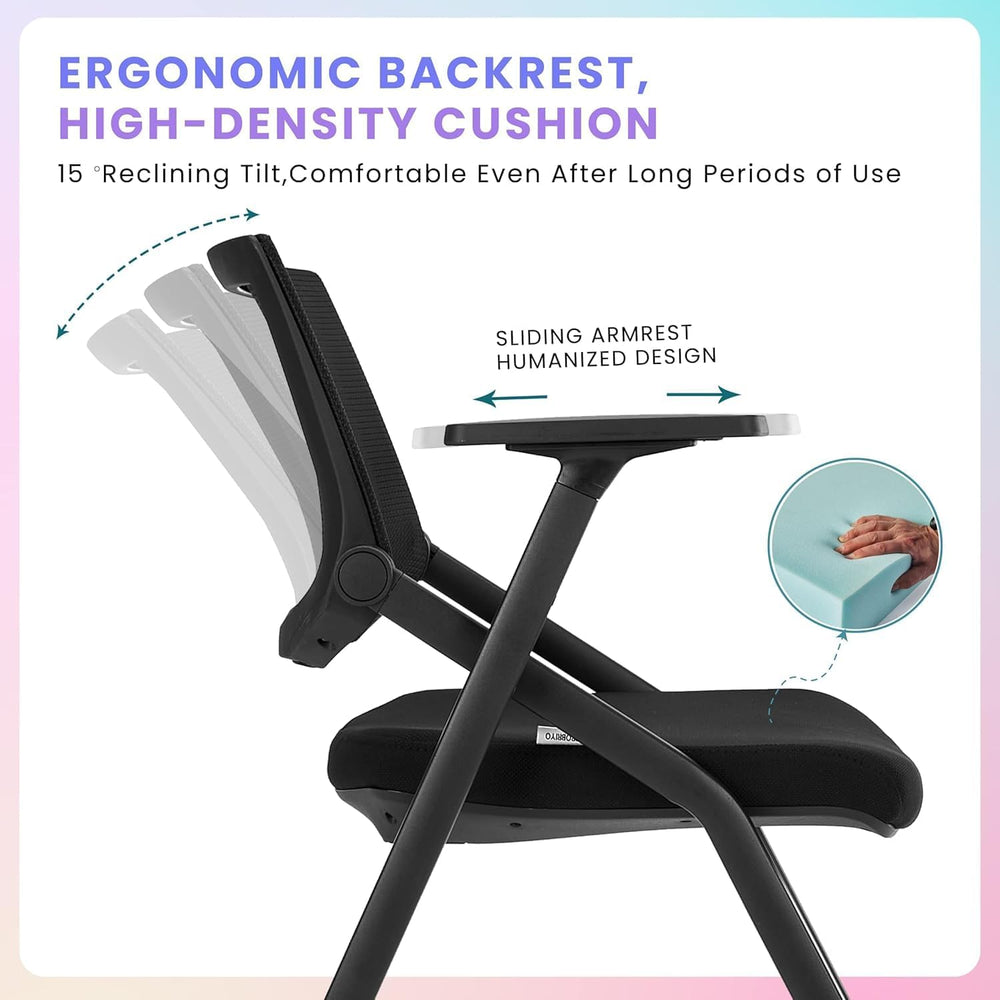 20 Pack Conference Room Chairs with Wheels and Paddle, Ergonomic Mesh Back an...