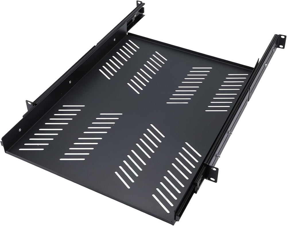 1 Pcs 1u Sliding Rack Shelf, Mounting 21.7-35.4 Inch Depth