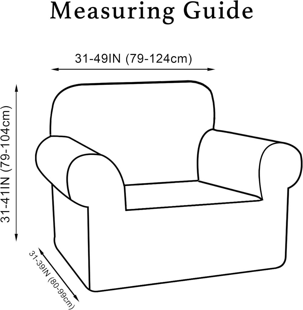 Turquoize Stretch Velvet Chair Cover Sofa Chair Covers for Living Room Armcha...