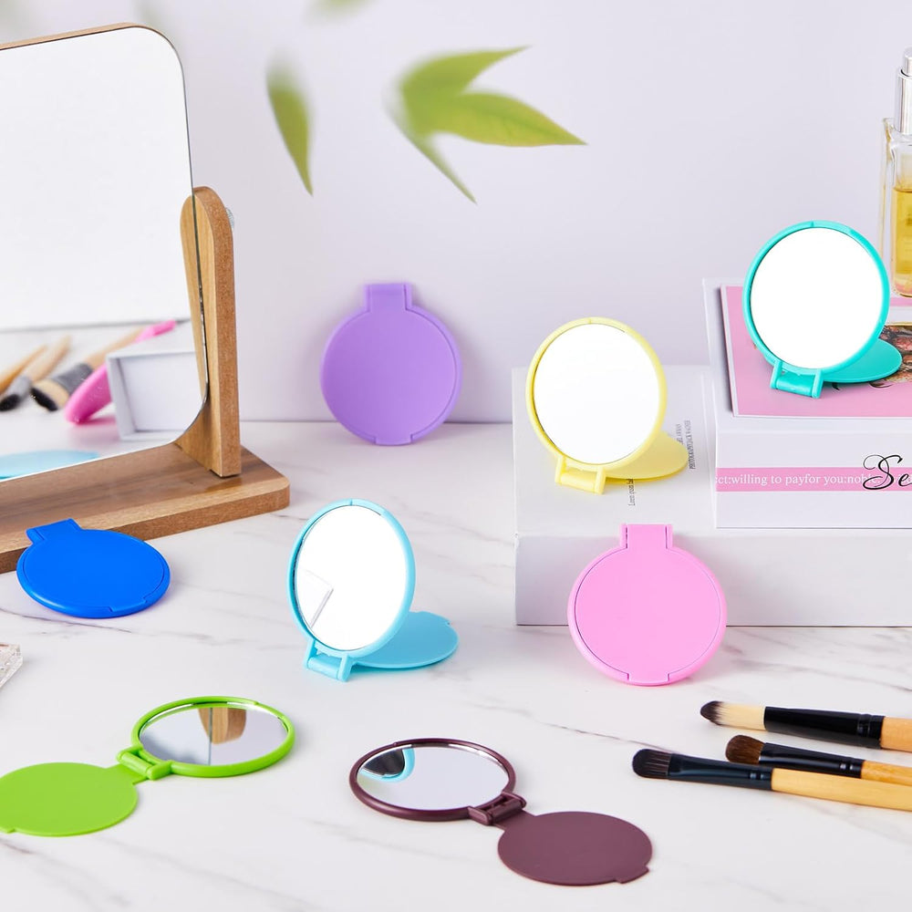 Jetec 240 Pieces Compact Mirrors Gifts Bulk,12 Colors