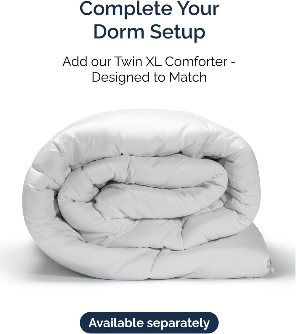 Duvet Cover Queen Size - Extra Soft 3 Piece with Zipper Closure - White