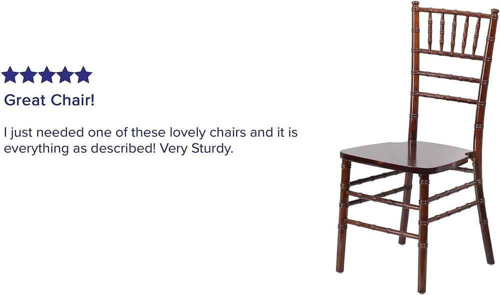 Flash Furniture HERCULES Series Fruitwood Chiavari Chair, 18"D x 15.75&q...