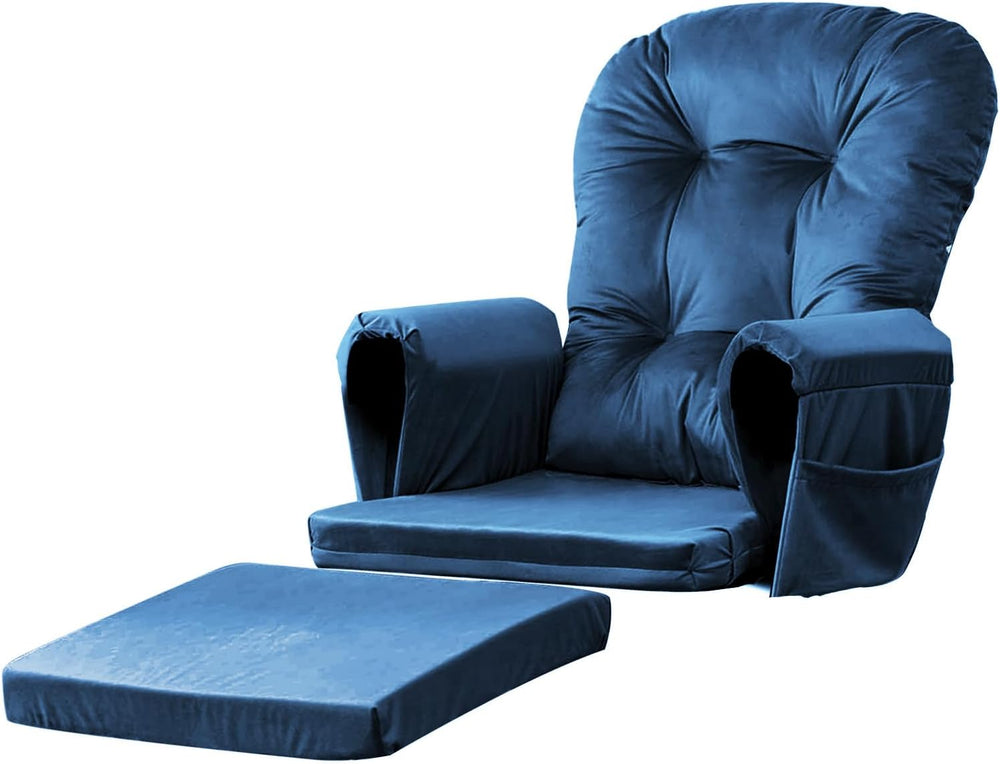 5PCS Glider Rocker Replacement Cushions Set with Ottoman Cushion
