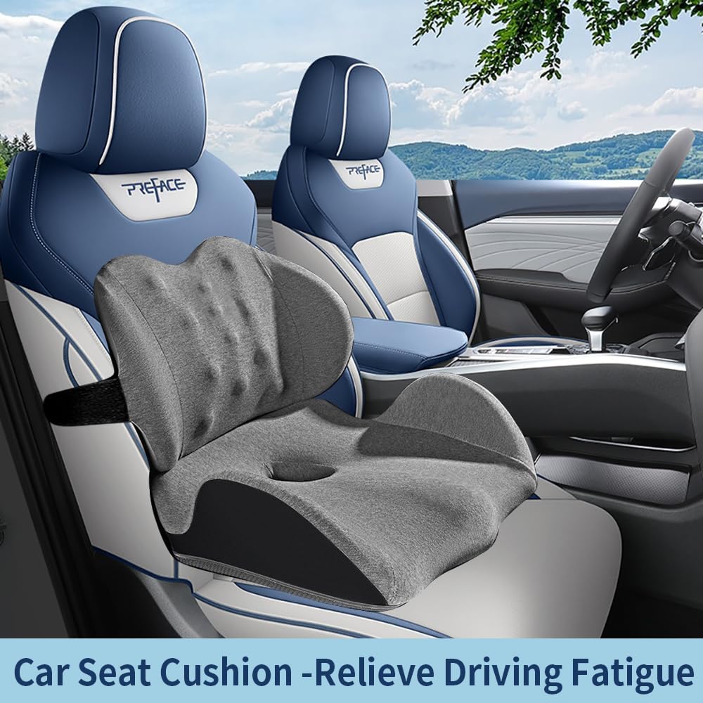 Seat Cushion for Office Chair, Ergonomic Cushion with Lumbar Support Pillow