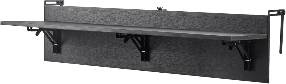 VEVOR Balcony Hanging Table, 48 x 12 inch Folding Balcony Railing Table, Outd...