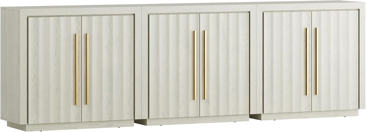 belleze set of 3 36" libra sideboard buffet on a desk or shelf
