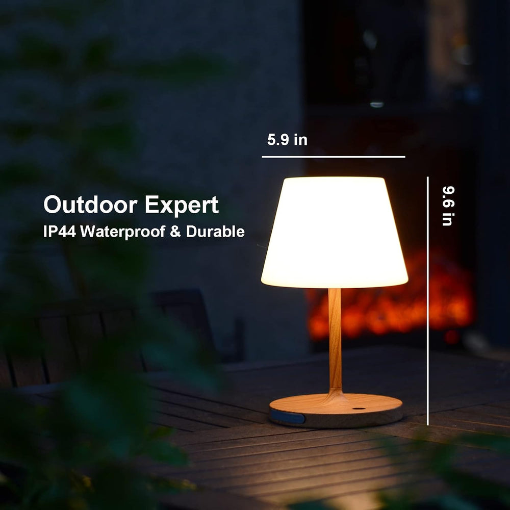Rechargeable Outdoor Lamp, IP44 Waterproof Touch Dimmable LED Light