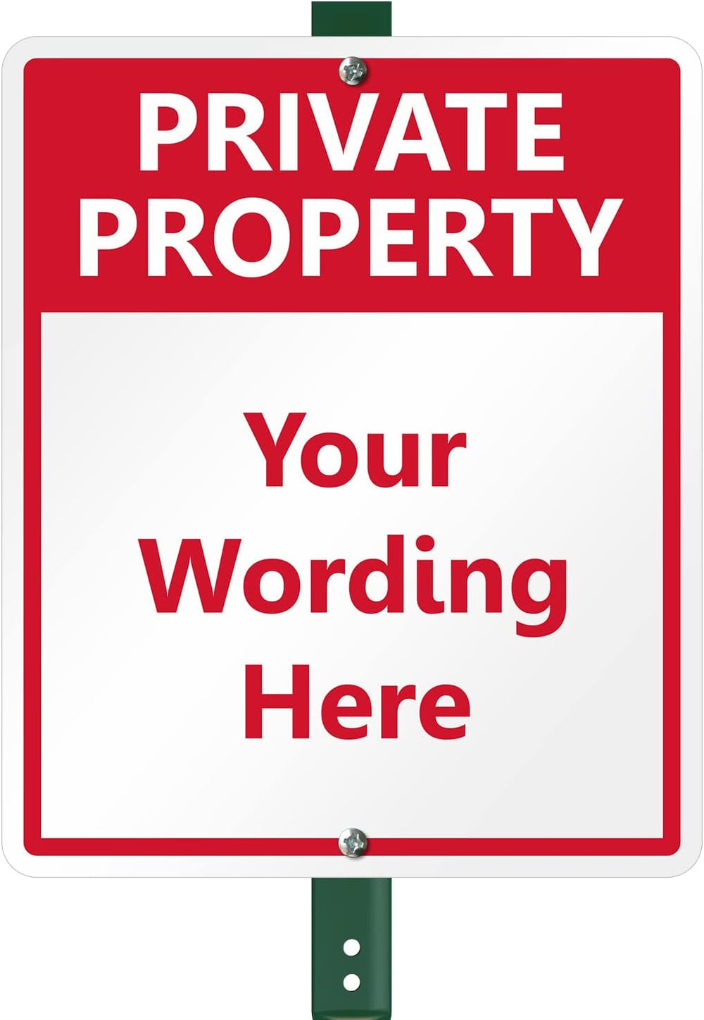 SmartSign 12 x 10 inch Custom “Private Property” Yard Sign & Stake Kit - ...